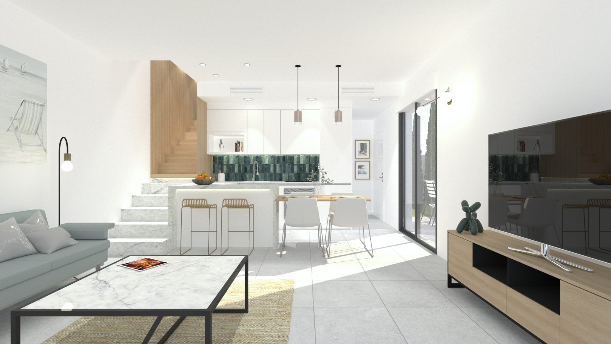 Marvic 1 – Pilar – view to kitchen Marvic 1 - Pilar - view to kitchen