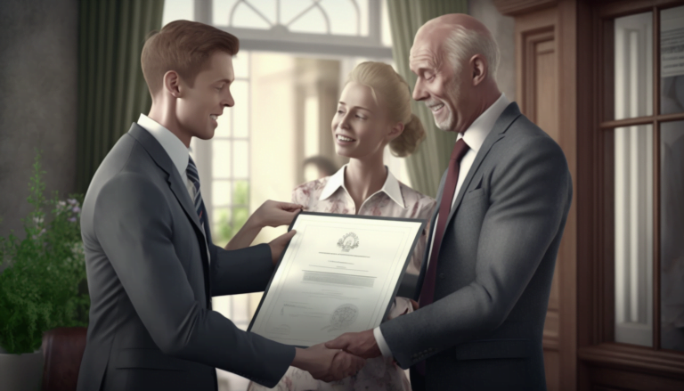 Habitation Certificate in the Valencian Region: Image showing handing over habitation certificate.