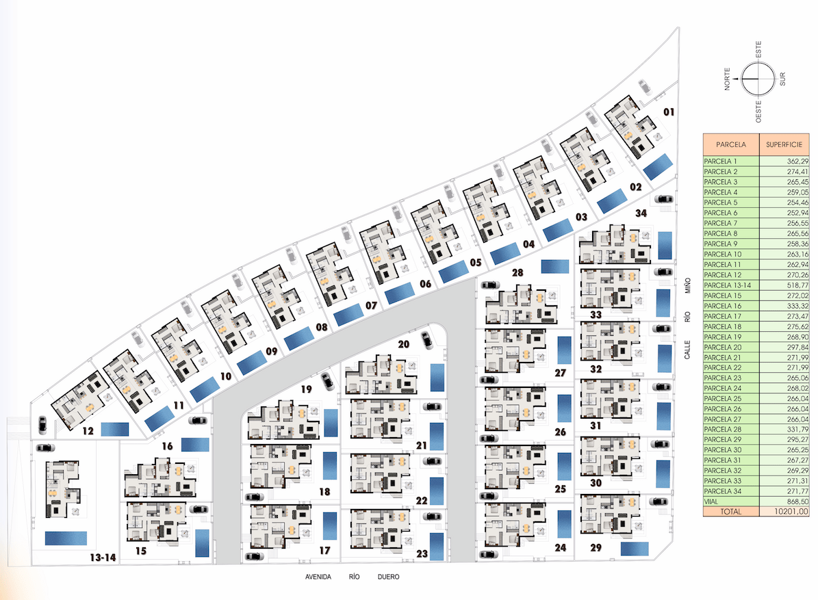 Residencial Azahar 2 – Plot positions Residencial Azahar 2 - Plot positions