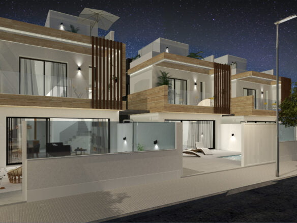 Residencial Las Dunas, San Pedro Del Pinatar - night view