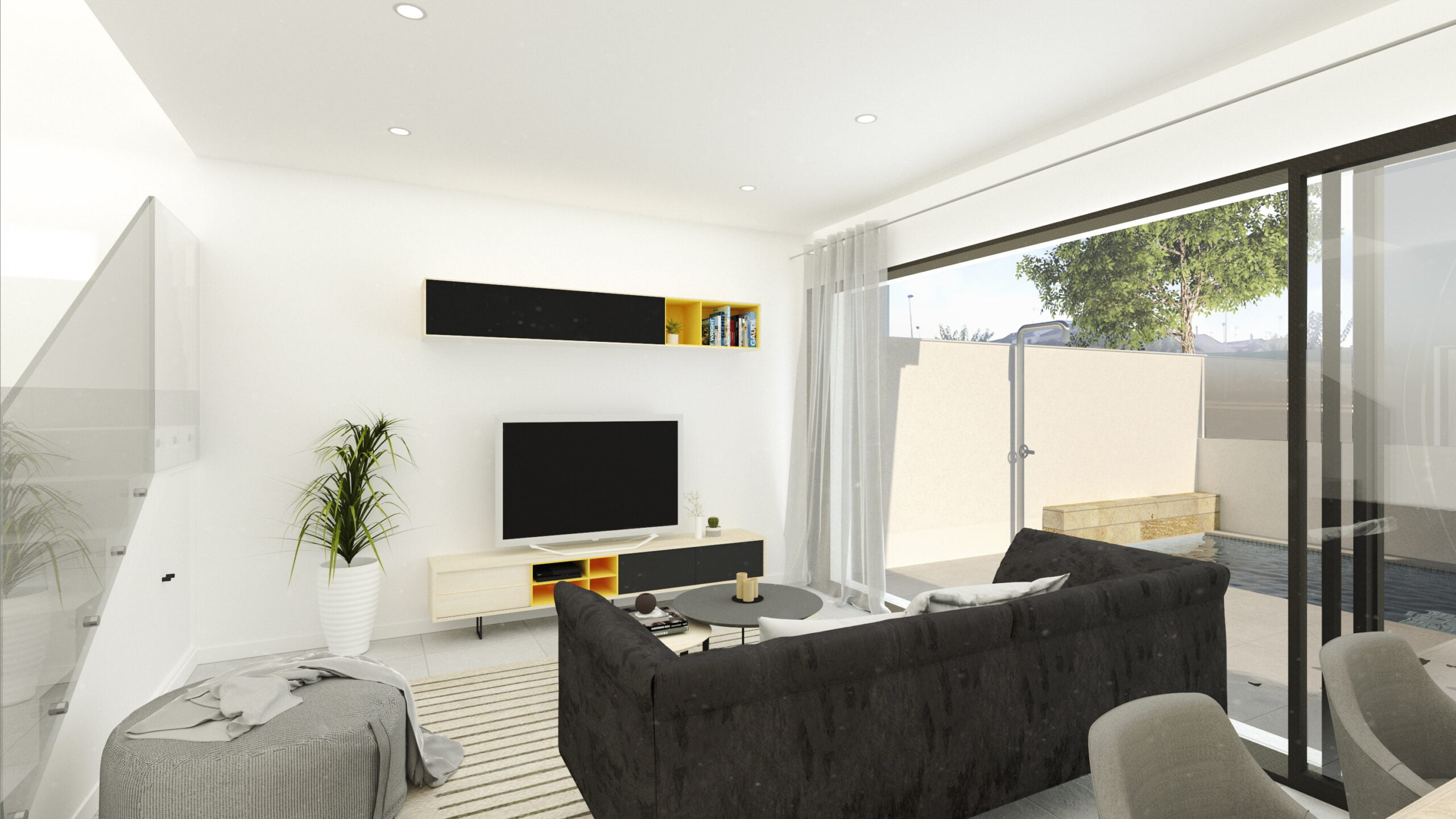 04_comedor salon Residencial Las Dunas, San Pedro Del Pinatar - dining and living room