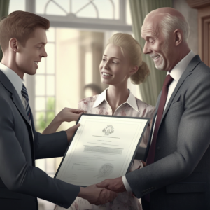 Habitation Certificate in the Valencian Region: Image showing handing over habitation certificate.